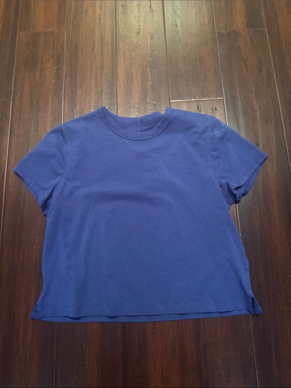 lululemon athletica Blue Crop T-Shirt